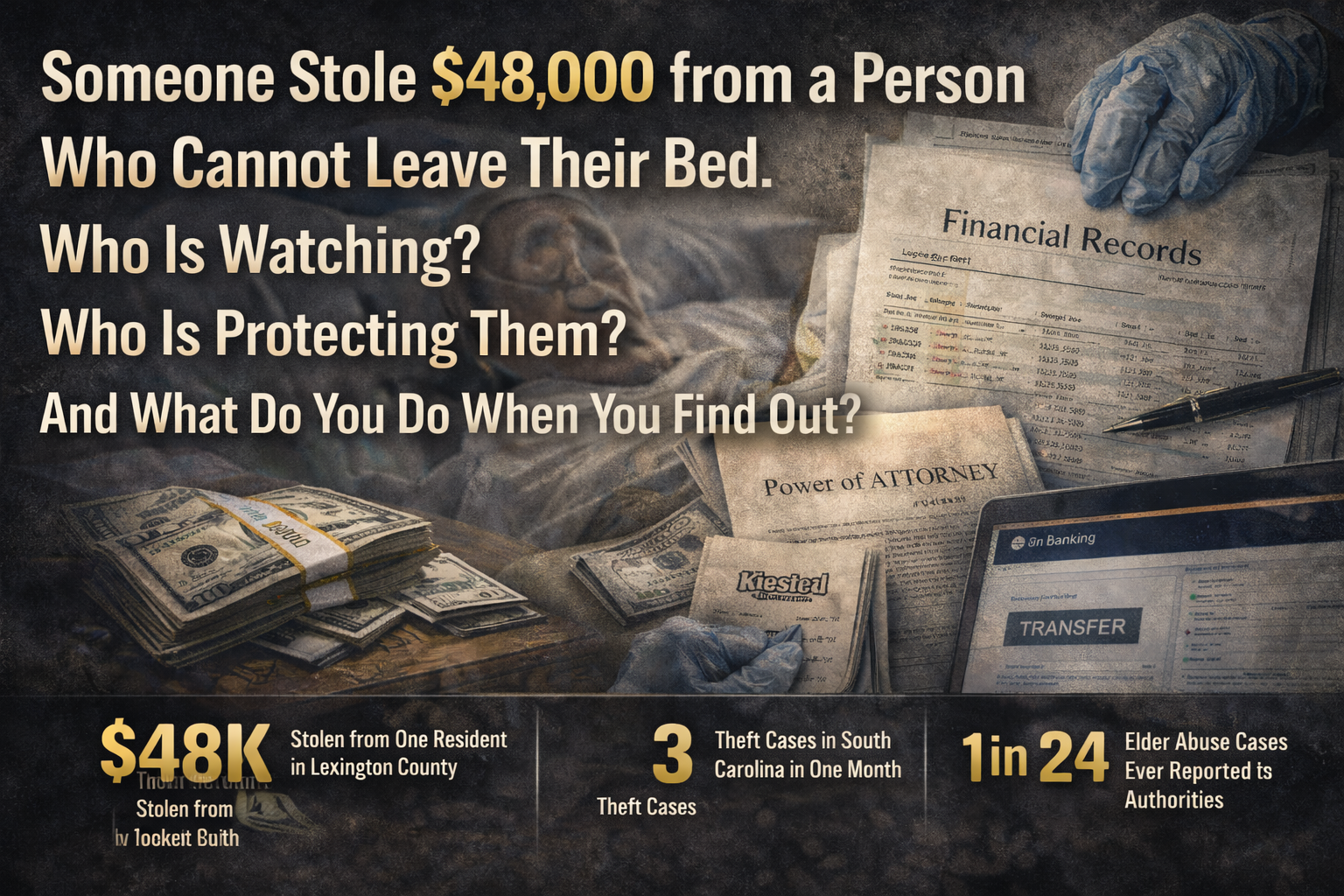 Someone Stole $48,000 from a Person Who Cannot Leave Their Bed. Who Is Watching?