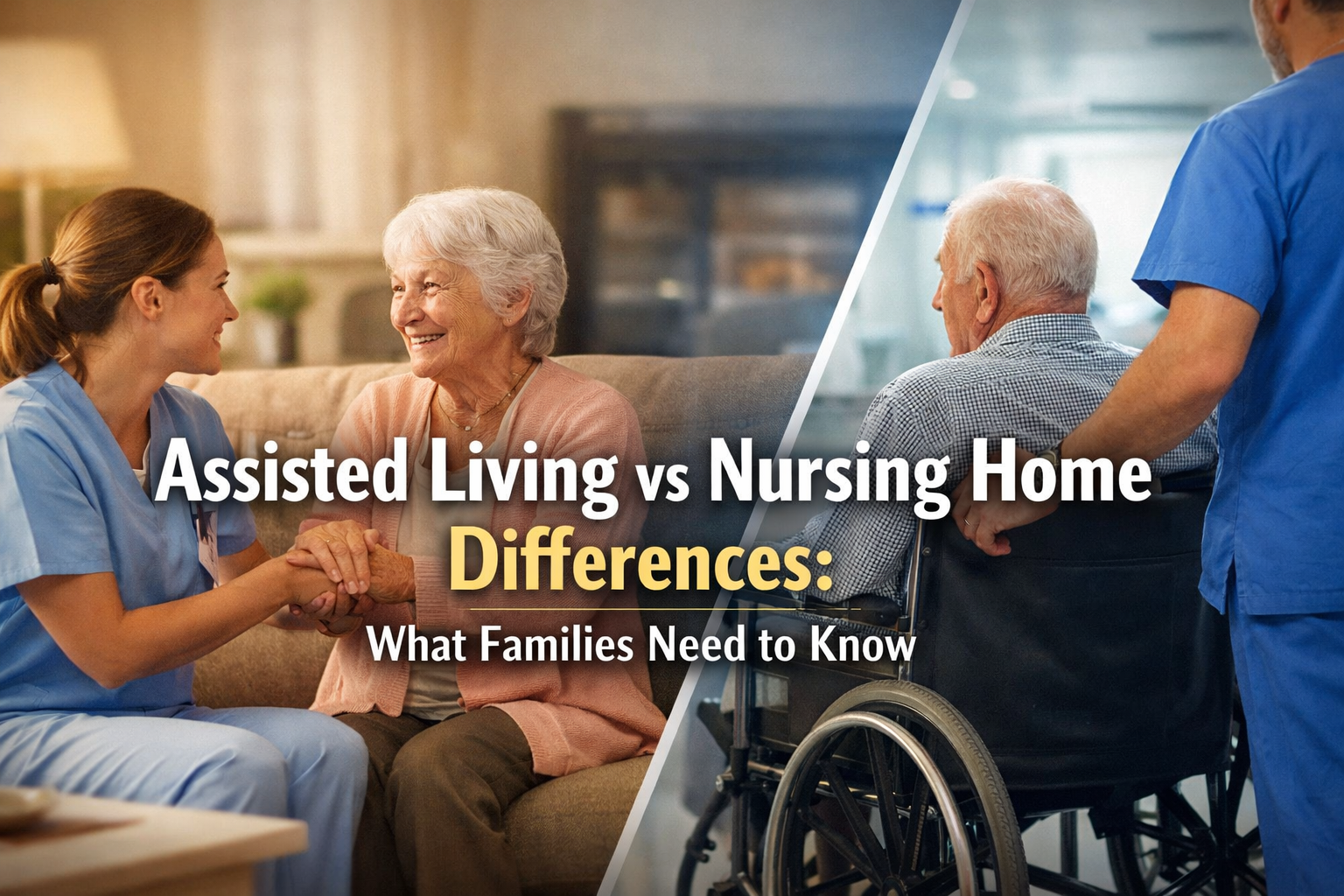 Assisted Living vs Nursing Home Differences; What Families Need to Know.