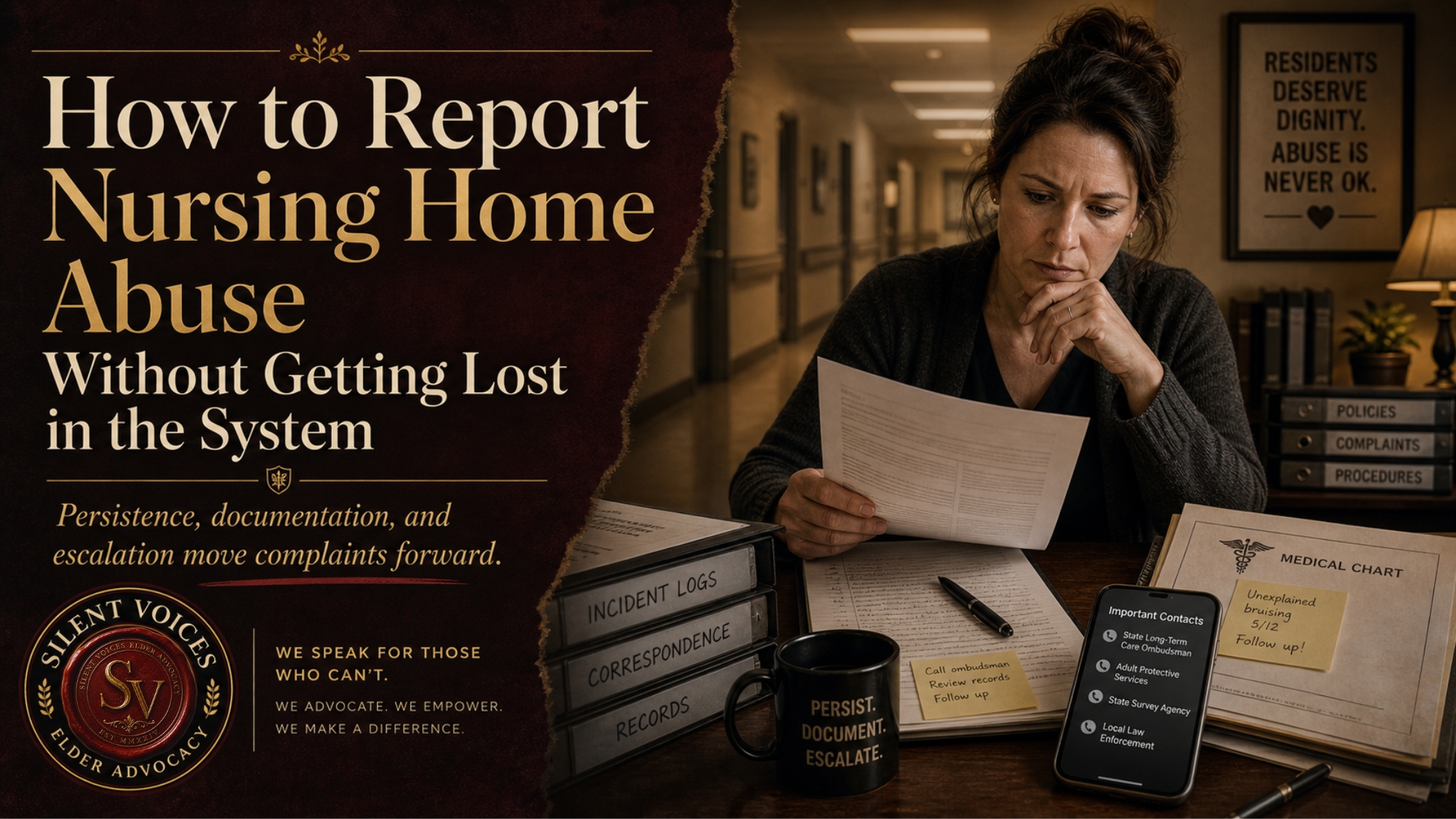How to Report Nursing Home Abuse Without Getting Lost in the System